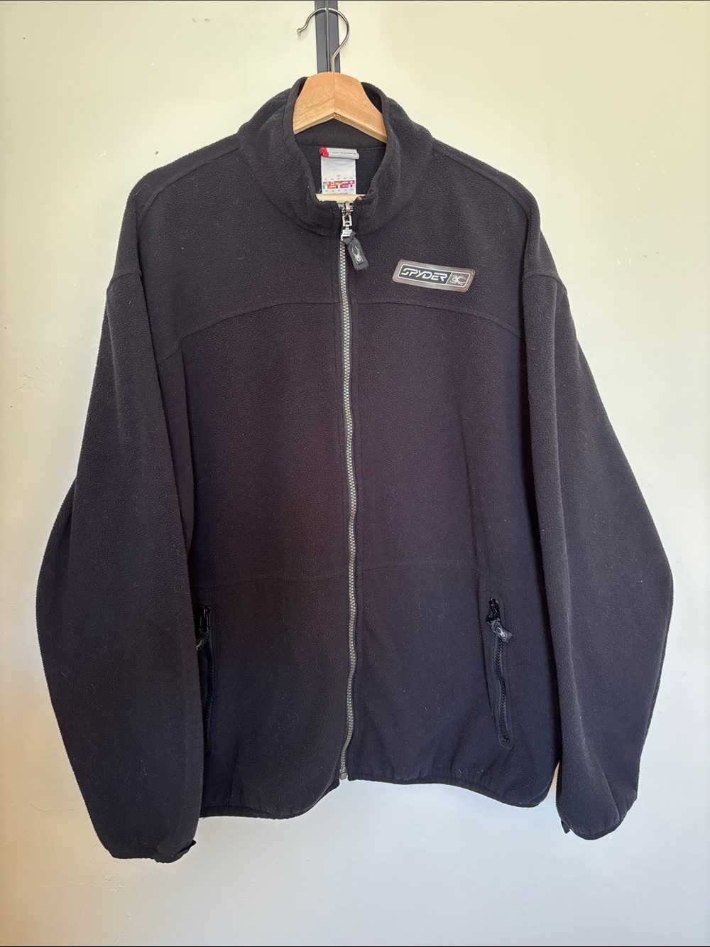Spyder Black Full Zip Fleece Jacket